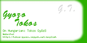 gyozo tokos business card