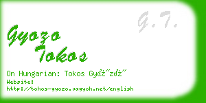 gyozo tokos business card